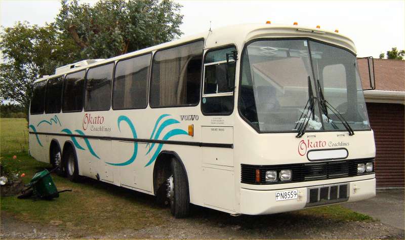 Okato Bus Lines Volvo B58 coach