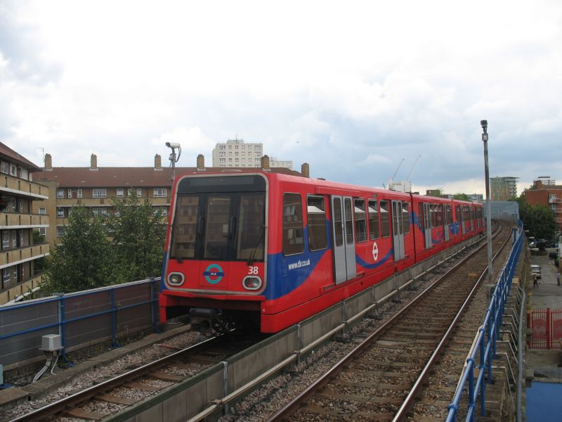 DLR BN Bruges LRV No 38, new livery